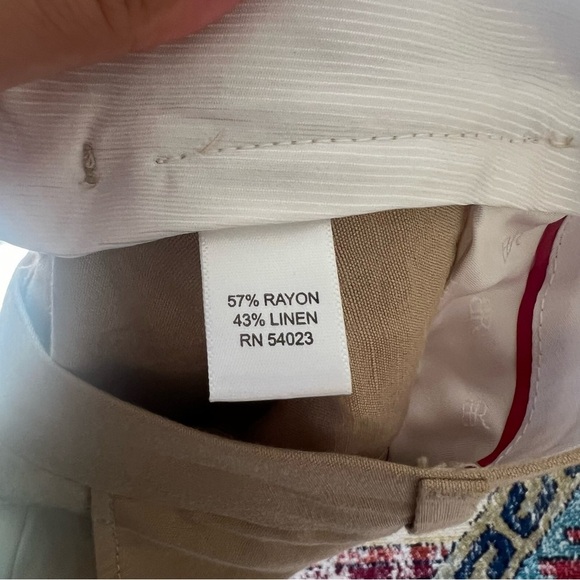 Banana Republic linen blend pants womens OP - Picture 4 of 7